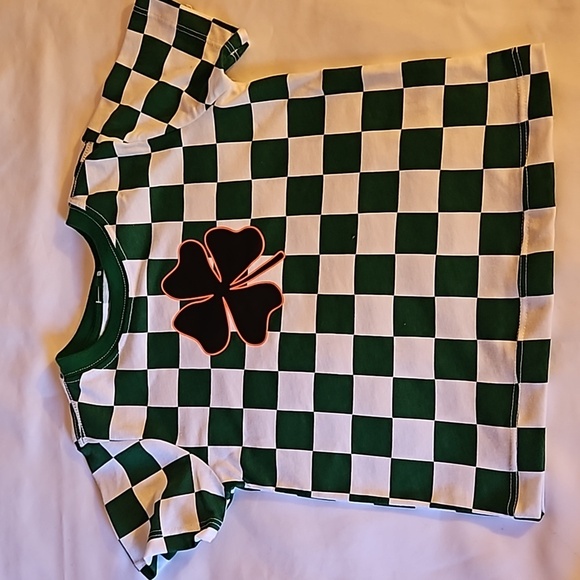 Better Cotton  Way to Celebrate ST Patrick's Day Graphic Tee  2T green checkered - Picture 14 of 17